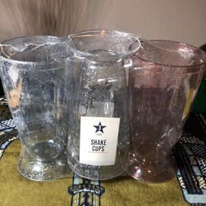 Set of 3 Glitter Shake Cups
